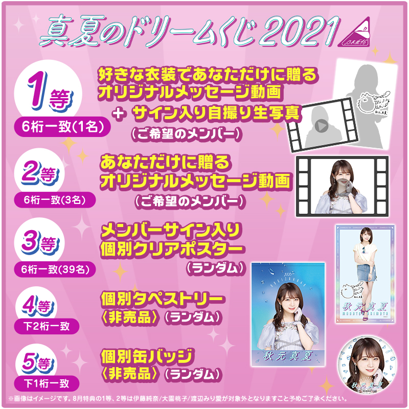 乃木坂46 遠藤さくら 個別カラーブレスレット 真夏のドリームくじ2021