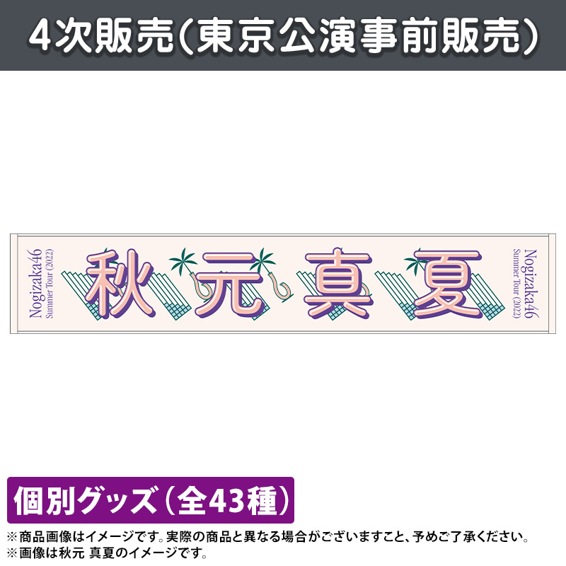 乃木坂46東京ドームパンフレット 推しメンマフラータオル キング