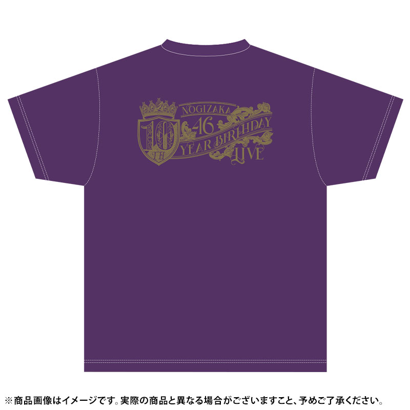 【6月中旬～下旬より配送】Tシャツ 紫/10th YEAR BIRTHDAY