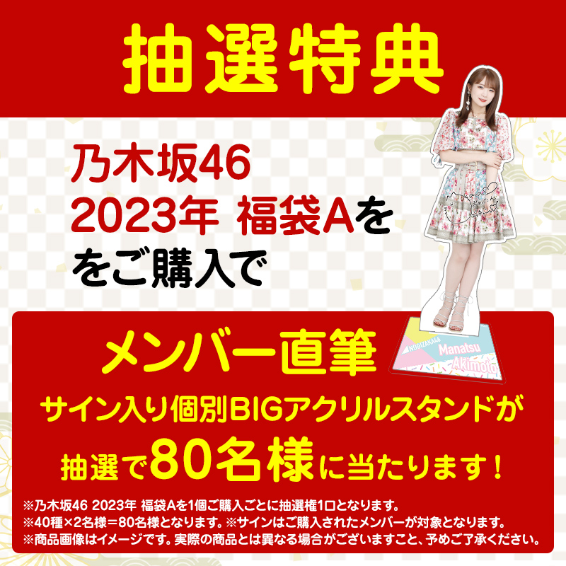 乃木坂46 2023年 福袋A、B 賀喜遥香 ※福袋の中身は商品説明にあり 