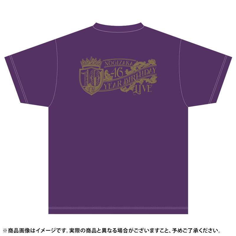 【7月下旬より配送】Tシャツ 紫/10th YEAR BIRTHDAY